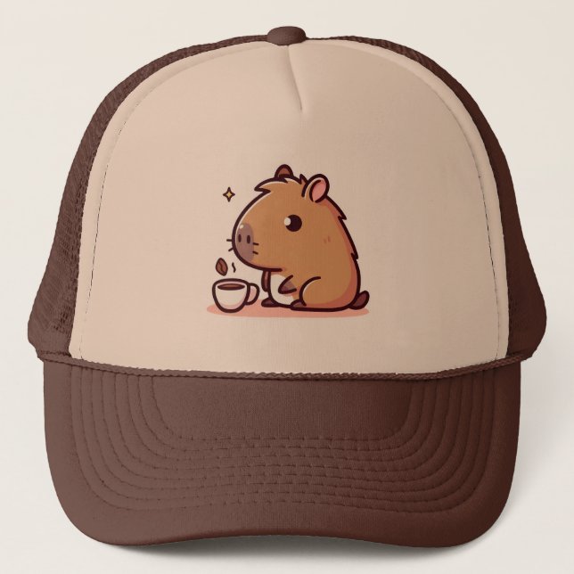 Boné Amante de café Capybara (Frente)