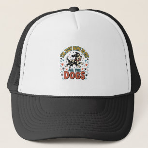 Boné Amante de Cão Engraçado Pet Vintage Todo o Design 