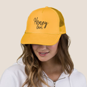 Boné Amarelo feminino da menina