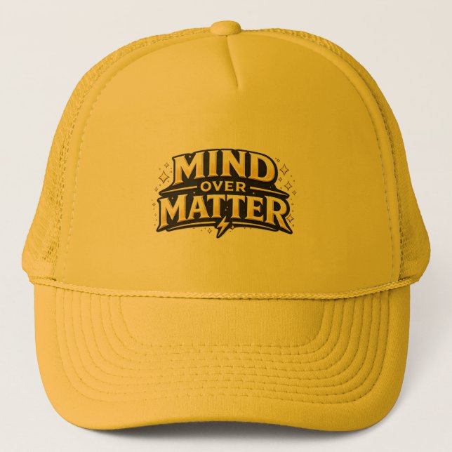 Boné Amarelo Grito de Guerra Mind Over Matter (Frente)