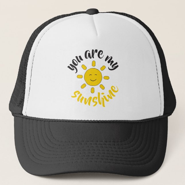 Boné Amarelo Sol Desenho Alô Imagem Sol (Frente)