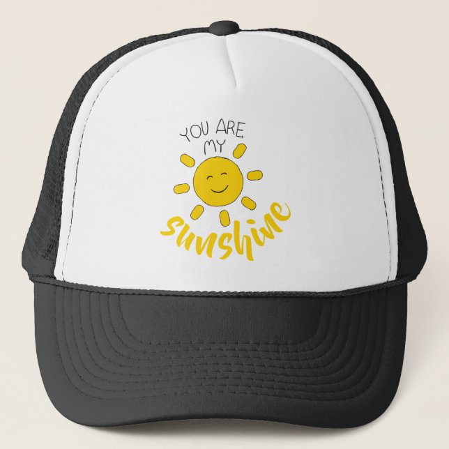 Boné Amarelo Sol Desenho Alô Imagem Sol (Frente)