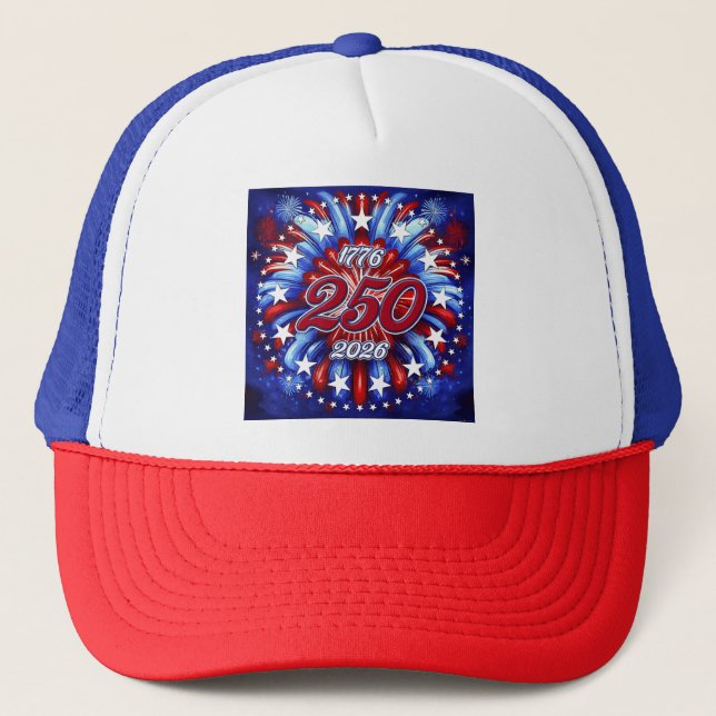 Boné America’s 250th Birthday 1776-2026 Graphic Firew (Frente)