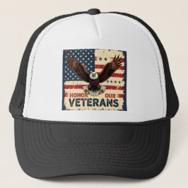 Boné American Eagle Honor Our Veterans Trucker Hat