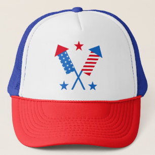 Boné American Flag Fireworks