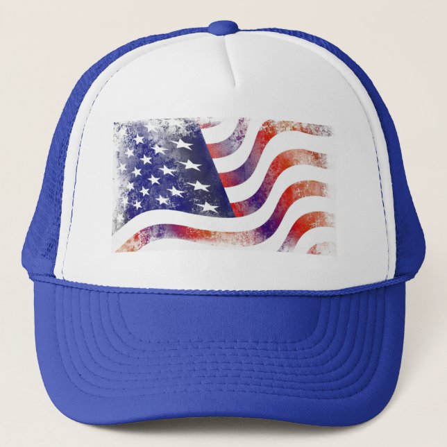 Boné American Flag Trucker Hat (Frente)