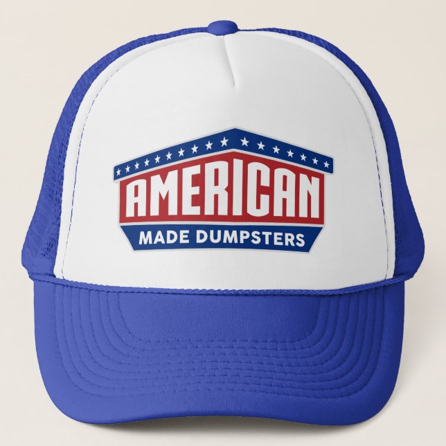 Boné American Made Dumpsters Trucker Hat (Frente)