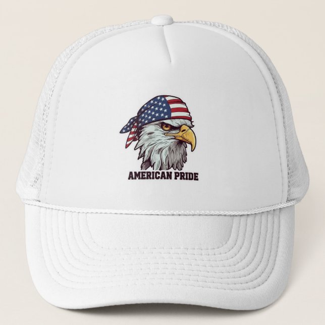 Boné "American Pride Patriotic Eagle Hoodie - US Flag  (Frente)