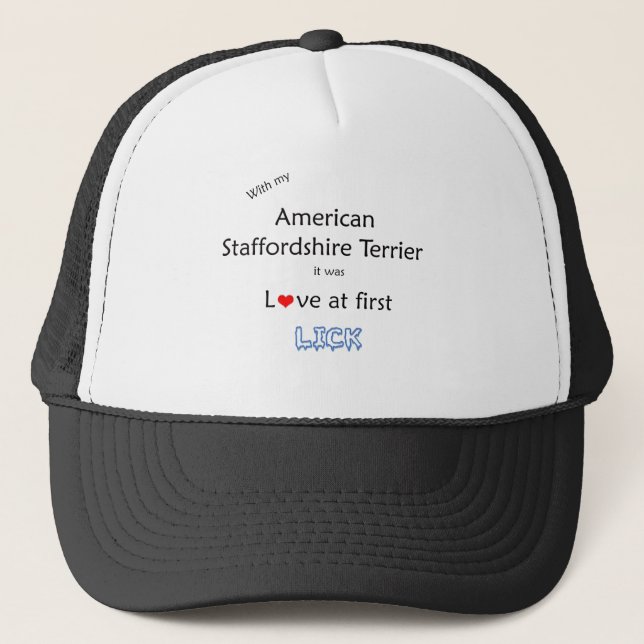 Boné American Staffordshire Terrier Lick Design (Frente)