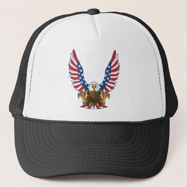 BONÉ AMERICANO USA EAGLE FLAG (Frente)