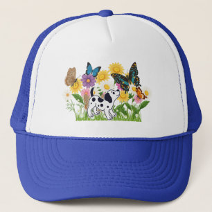 Boné Amigos Borboleta Dalmatian Fofos Caminhoneiro Aman