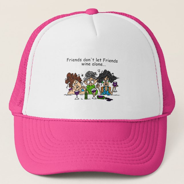 Boné Amigos não deixam amigos virem sozinhos (Frente)