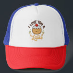 Boné Amo-te um Pão Judeu Chanucá Engraçado<br><div class="desc">hanukkah, passover, iddish, chanukah, judeu, menorah, jew, presente, aniversário, latão</div>