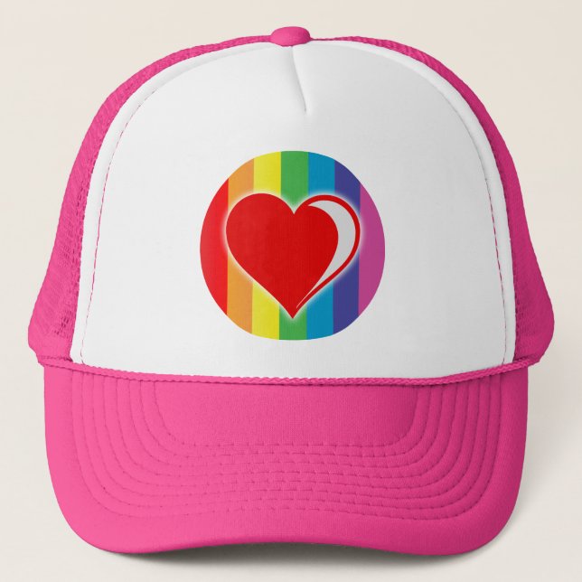 Boné amor arco-íris. (Frente)