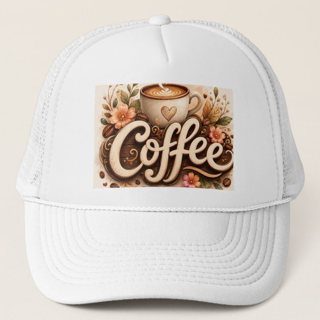 Boné Amor Café Floral (Frente)