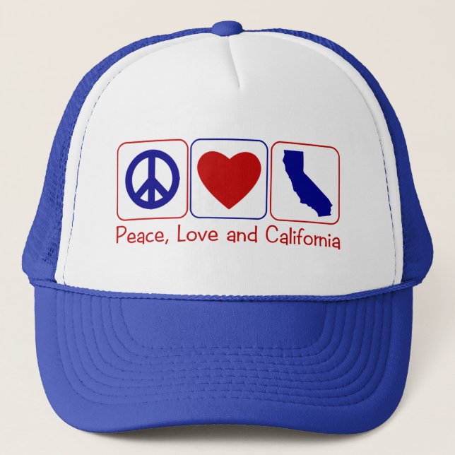 Boné Amor Califórnia da paz (Frente)