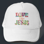 Boné Amor Como Jesus, Jesus Te Ama<br><div class="desc">Entre no mundo da fé e da moda com o nosso chapéu cristão "Amor Como Jesus". Este design funde a estética moderna com uma mensagem poderosa, apresentando letras de amor intricadamente tecidas numa composição vibrante de flores coloridas. Expresse sua devoção de uma forma moderna e dinâmica, fazer uma ousada e...</div>