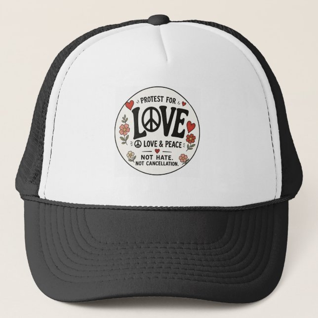 Boné Amor e paz (Frente)