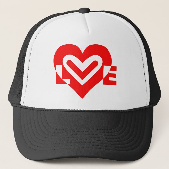 Boné Amor em Vermelho (Frente)