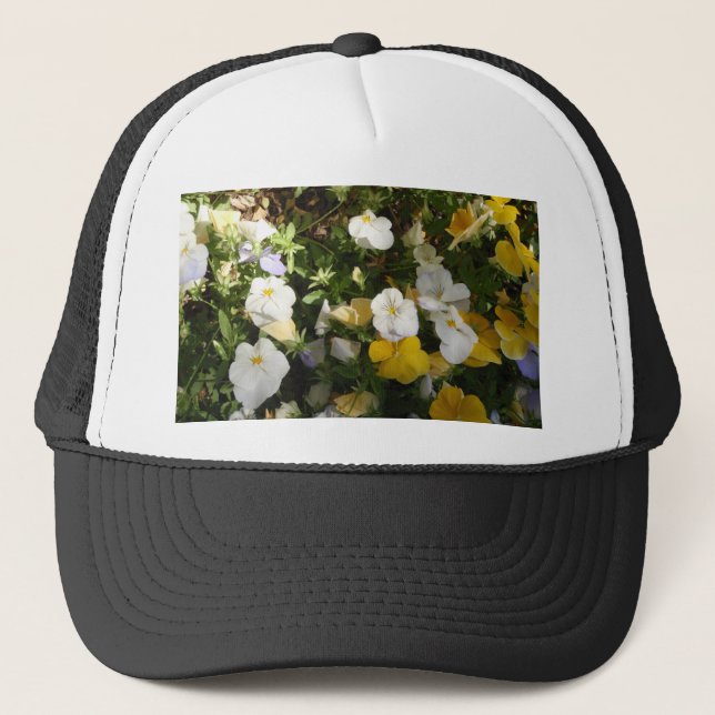 Boné Amor-Perfeito Branco e Amarelo (Frente)