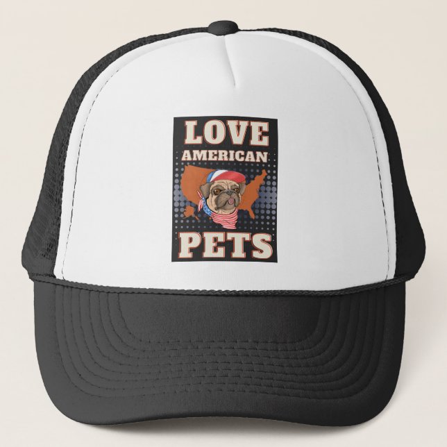 BONÉ AMOR PETS AMERICANOS (Frente)