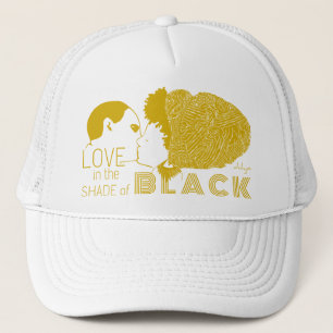 Boné AMOR PRETO em DOURADO