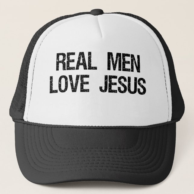 Boné Amor real Jesus dos homens (Frente)