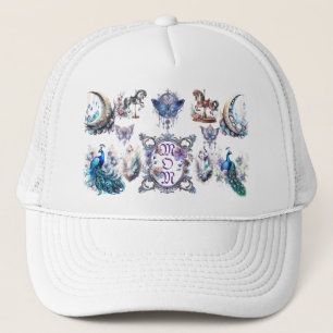 Boné Amuletos da Sorte Para Mãe Moldura Floral