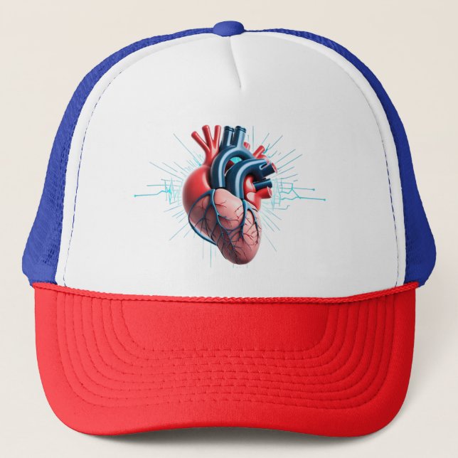 Boné Anatomical Heart – Artistic Medical Illustration  (Frente)