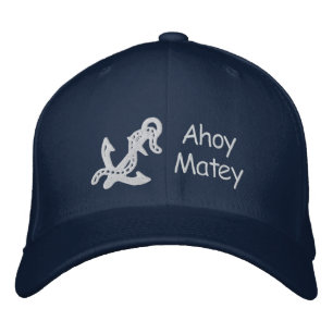 Boné Ancorar e Corrente D2 - Design de bordado personal