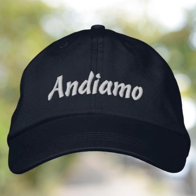 Boné Andiamo Embroidered Hat (Andiamo Embroidered Hat - Italian Heritage Travel Lover Gift)