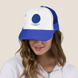 Boné Andromedan Starseed Trucker Hat - Azul e Branco