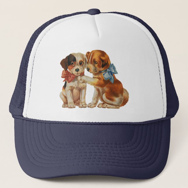 Boné Animais de Estimação Antigos, Filhotes de Cachorro (Frente)