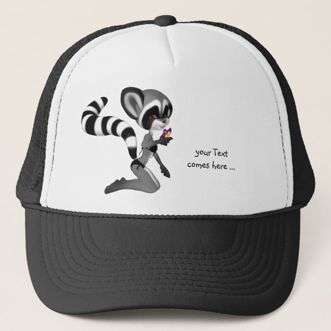 Boné Anime Raccoon Hat (Frente)