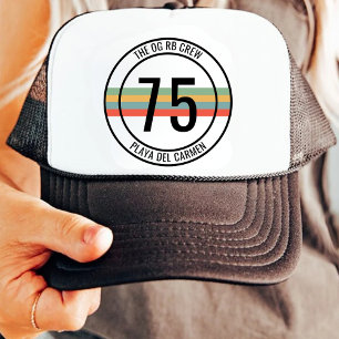 Boné Aniversário de 15 20 30 40 50 60 personalizável