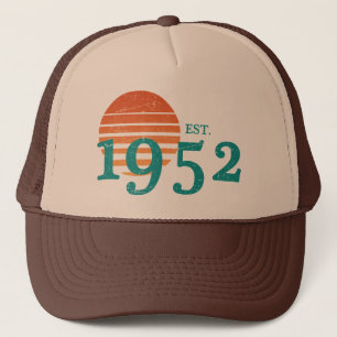 Boné Aniversário de 1952 70, Vintage Sunset