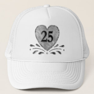 Boné Aniversário de 25 - Prata
