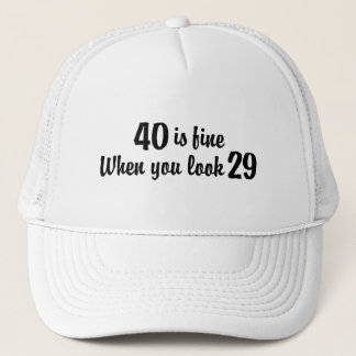 Boné aniversário de 40 anos