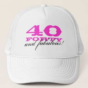 Boné aniversário de 40 anos 40 e fabuloso!