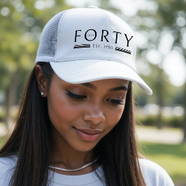 Boné Aniversário de 40 anos de quarenta anos