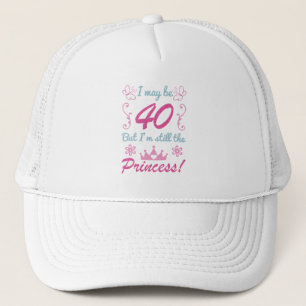 Boné aniversário de 40 anos para Princesa