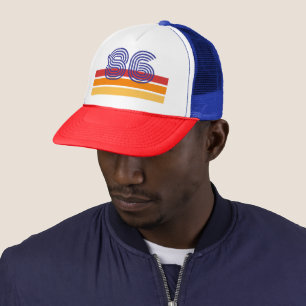 Boné Aniversário de 40 anos Vintage 1986 Retro Stripe S