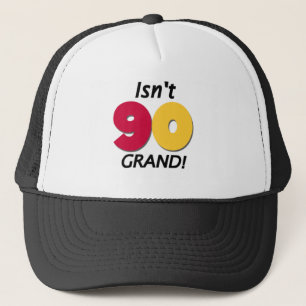 Boné Aniversário grande do 90