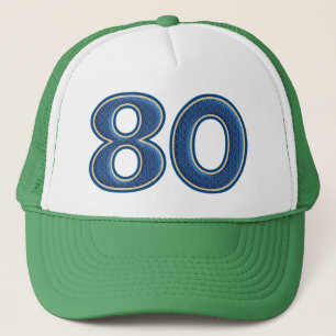 Boné Aniversário número 80