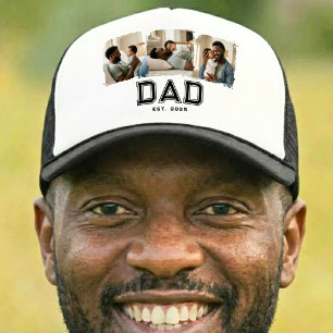 Boné Ano de Fundação do Papai 3 Foto Negrito Preto Bran