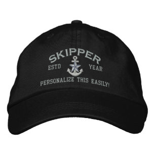 Boné Ano Personalizado e Nomes Skipper Silver Star