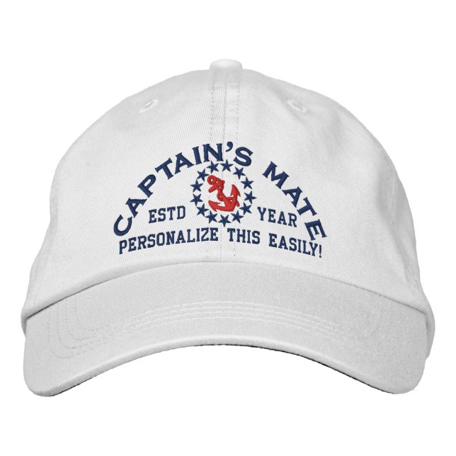 Boné Ano Personalizável e Nomes do Capitão (Frente)