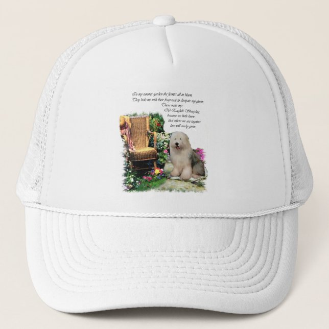 Boné Antigos presentes de ovelha em inglês (Frente)