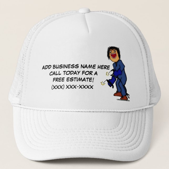 Boné Anúncio para soldadura profissional (Frente)