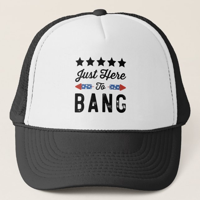 Boné Apenas Aqui Para Fazer Barulho Presente Patriótico (Frente)